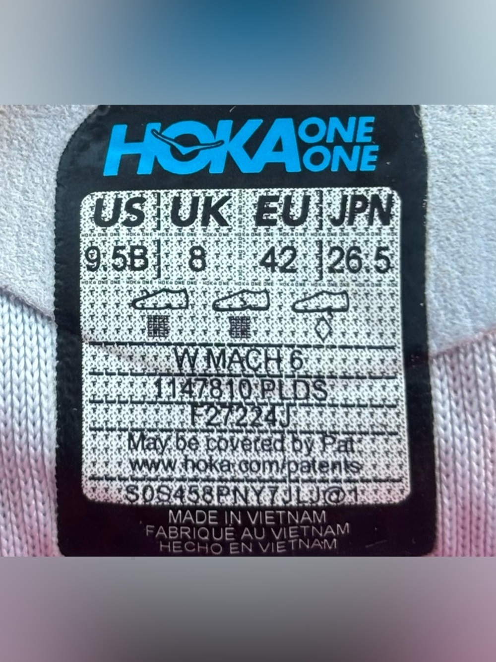 Hoka 💅🌴 MACH 6 Running Shoes Pale Dusk Gull 1147810 PLDS Women's 7.5 8 9 9.5 10 - Picture 12 of 12